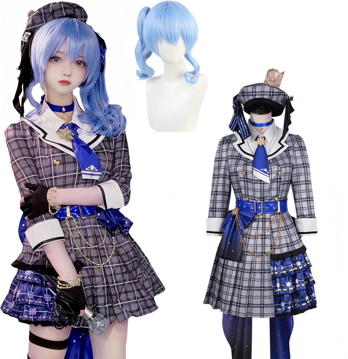 hololive - ホロライブ 星街すいせいウィッグ付きコスプレフルセットXLサイズ Amazon.co.jp: [Yangfan] ホロライブ 星街すいせい 星街彗星